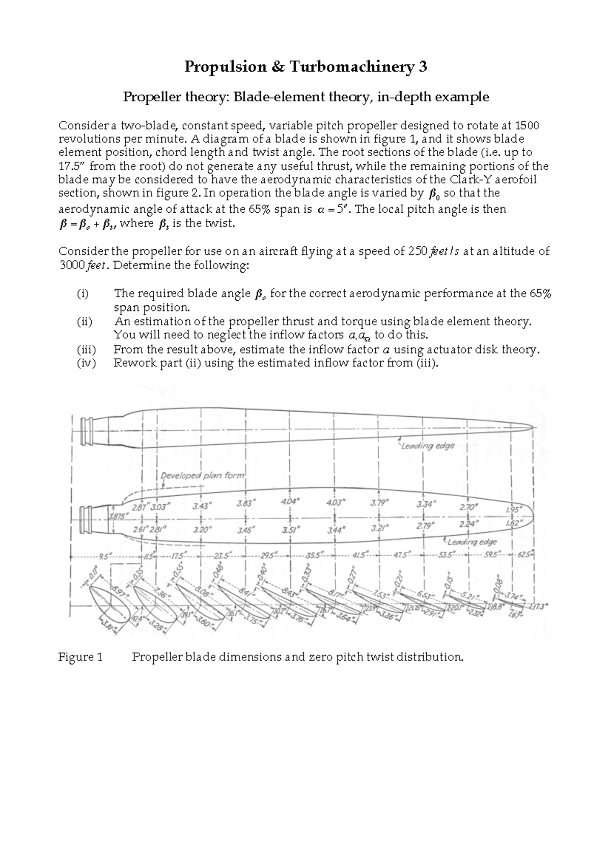 Blade element theory in depth question - Propulsion & Turbomachinery 3 ...
