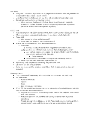 Civ pro class notes - 9/ dwood@ca7.uscourts Room 516 What is civil ...