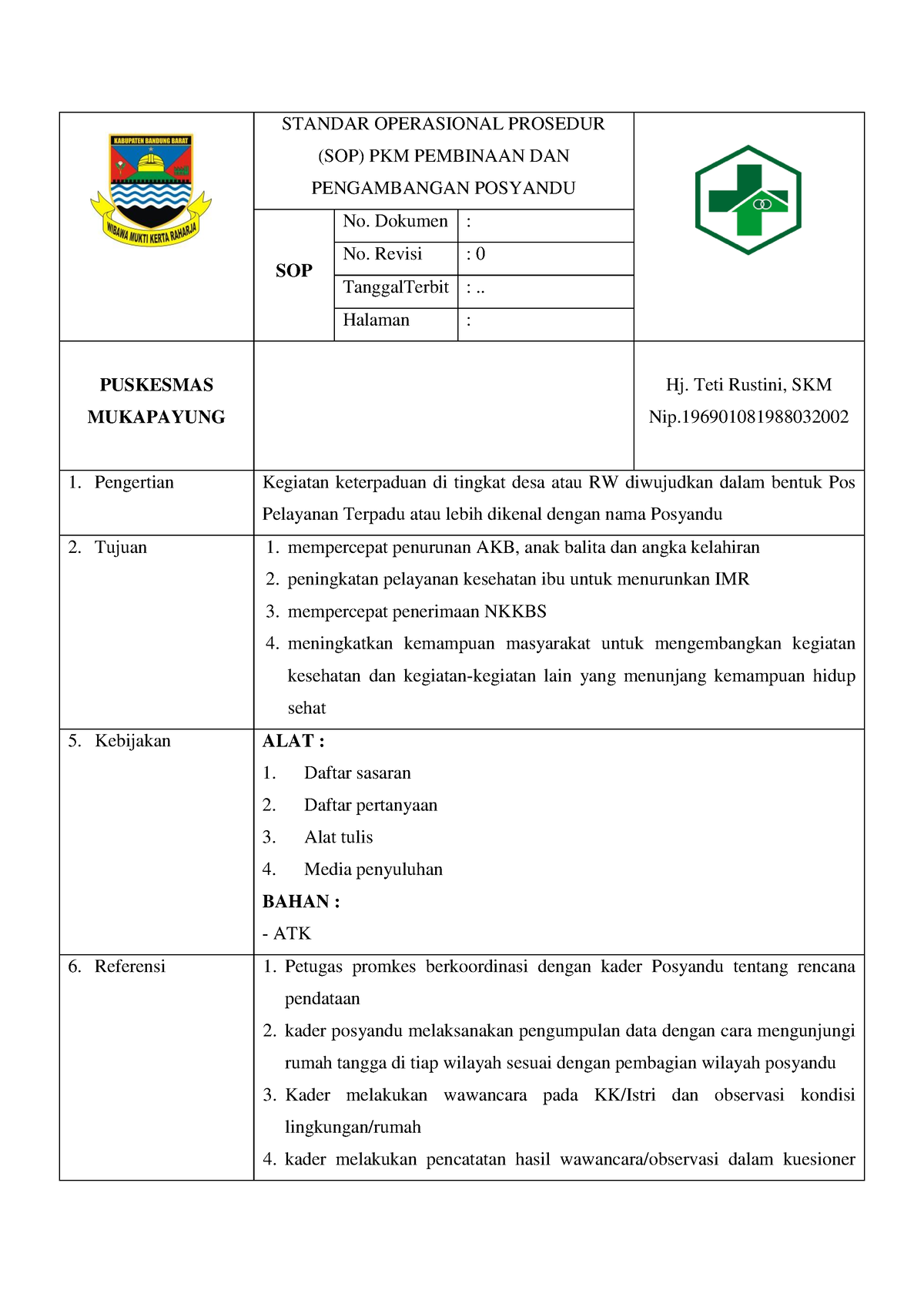 Scribd - HJUUHHJIKP; - STANDAR OPERASIONAL PROSEDUR (SOP) PKM PEMBINAAN ...