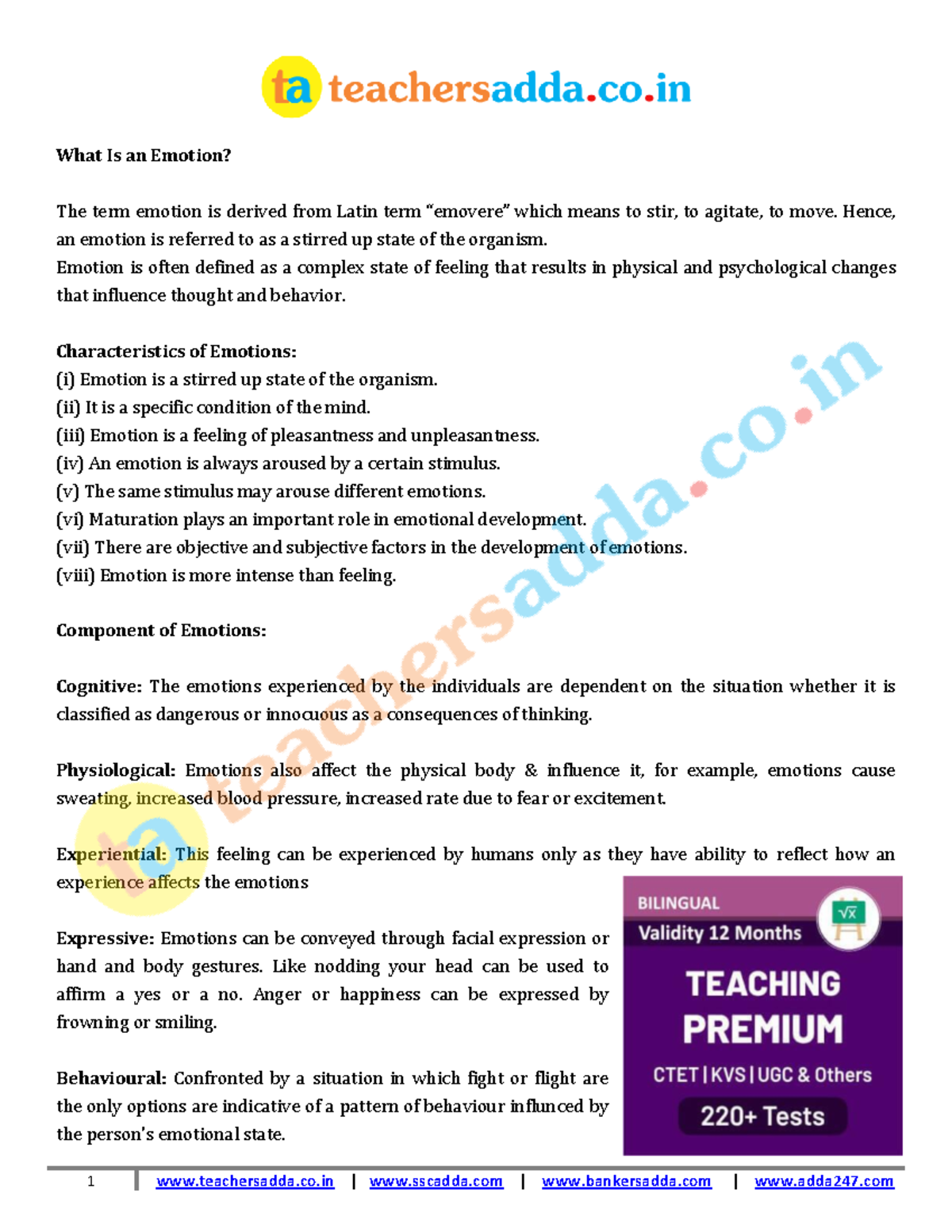 Week1 CD study notes - 1 teachersadda.co | sscadda | bankersadda ...