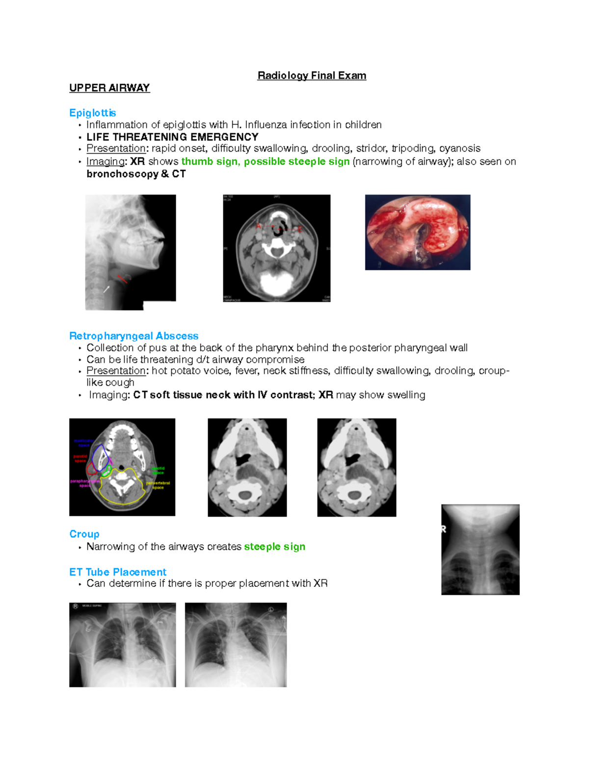 Radiology Final 3 - Influenza infection in children 