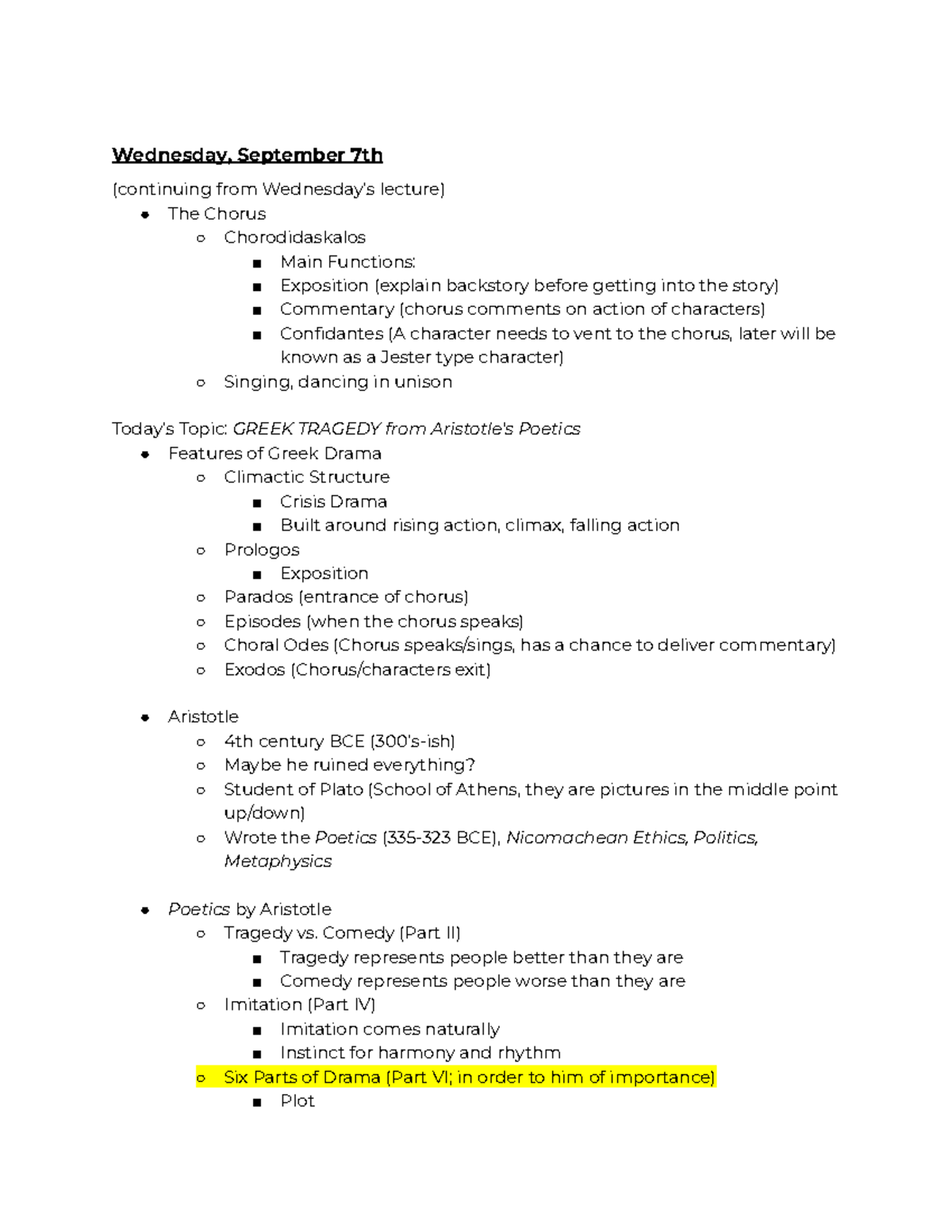 Untitled document - Notes from Theatre History I that primarily focus ...
