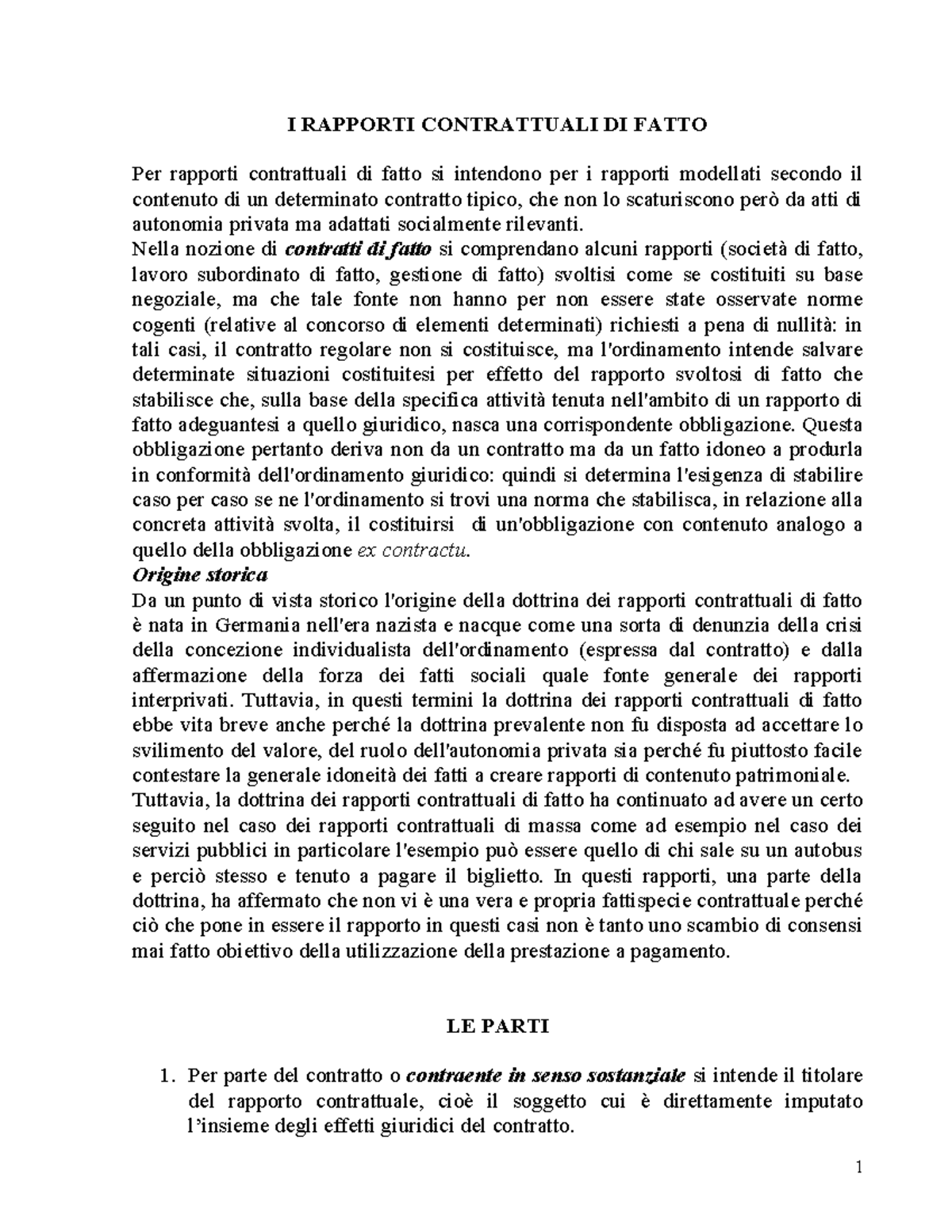 Bianca-contratto - Riassunto Del Volume Sul Contratto - I RAPPORTI ...