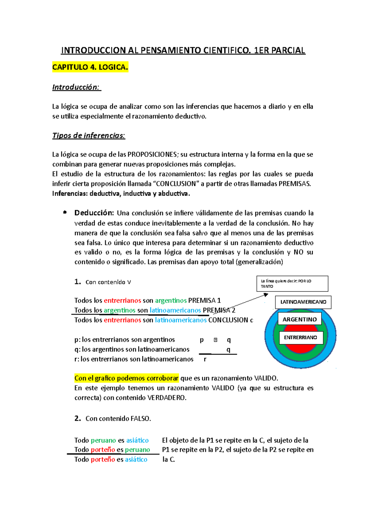 Introduccion AL Pensamiento Cientifico apunte - INTRODUCCION AL ...