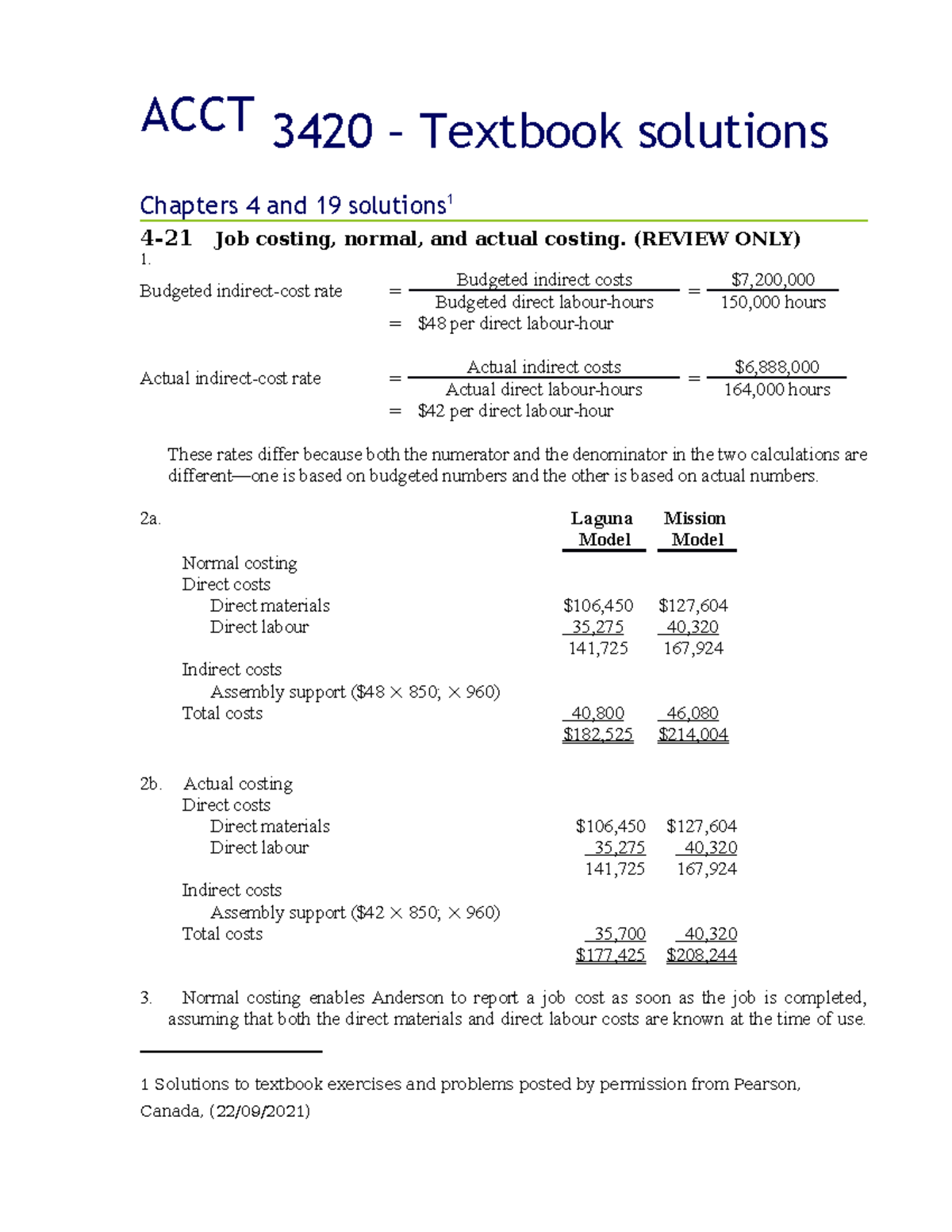 3420 - solutions to Chapter 4 and 19 questions - ACCT 3420 – Textbook ...