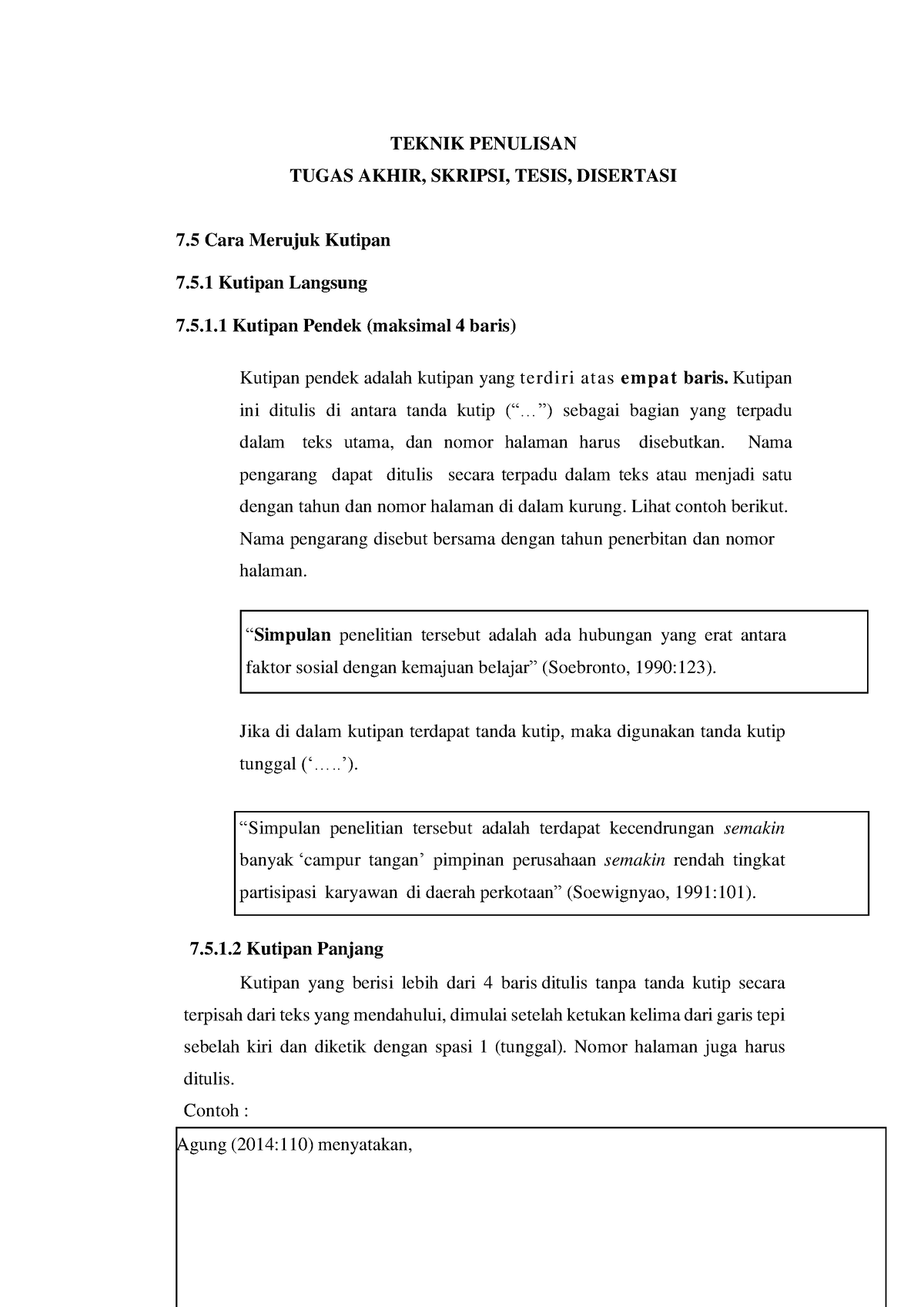 Teknik Penulisan Tugas Akhir, Skripsi, Tesis, Disertasi 3 - TEKNIK ...