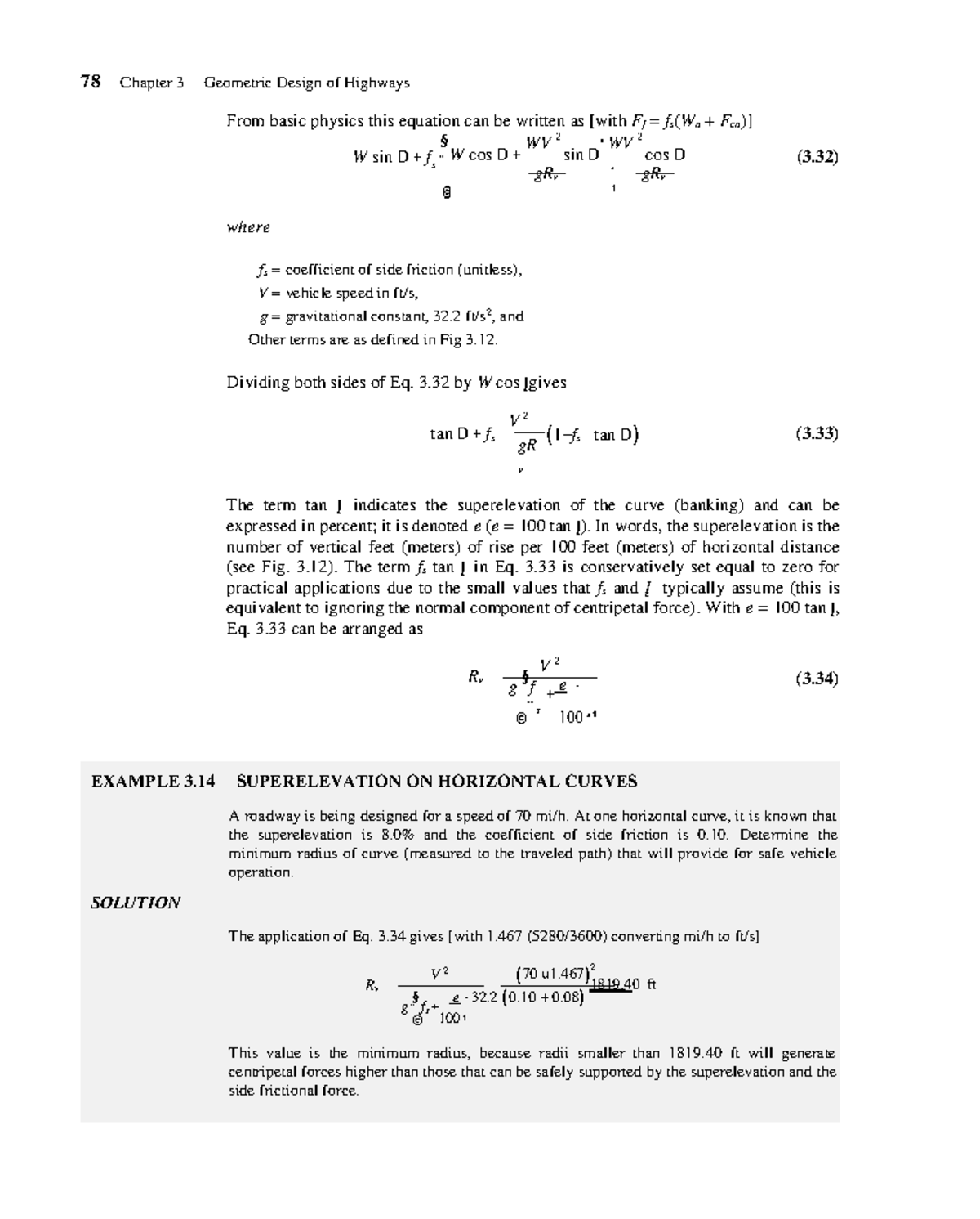 Lecture Notes HETA 10 - 78 Chapter 3 Geometric Design of Highways From ...