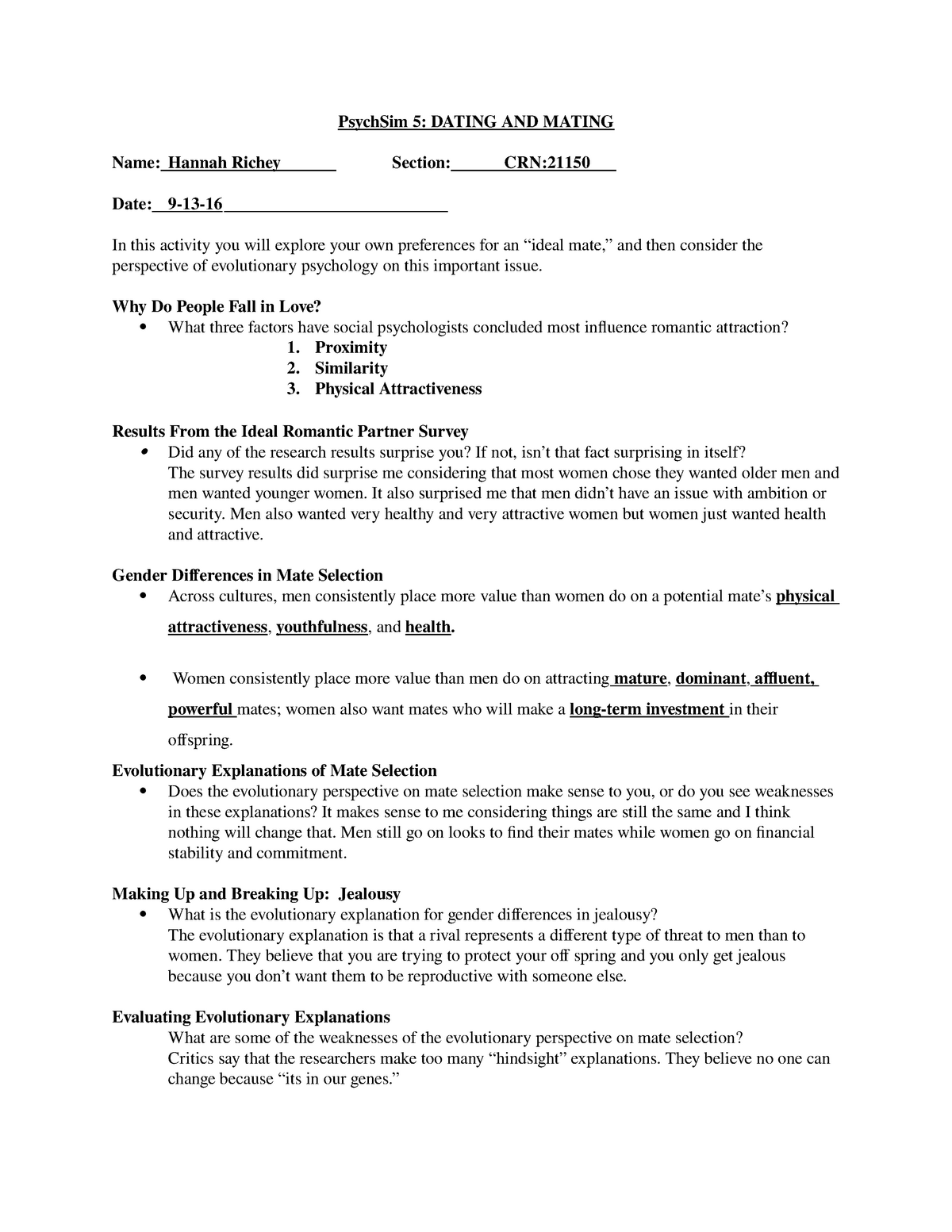 5 worksheets answers psychsim 