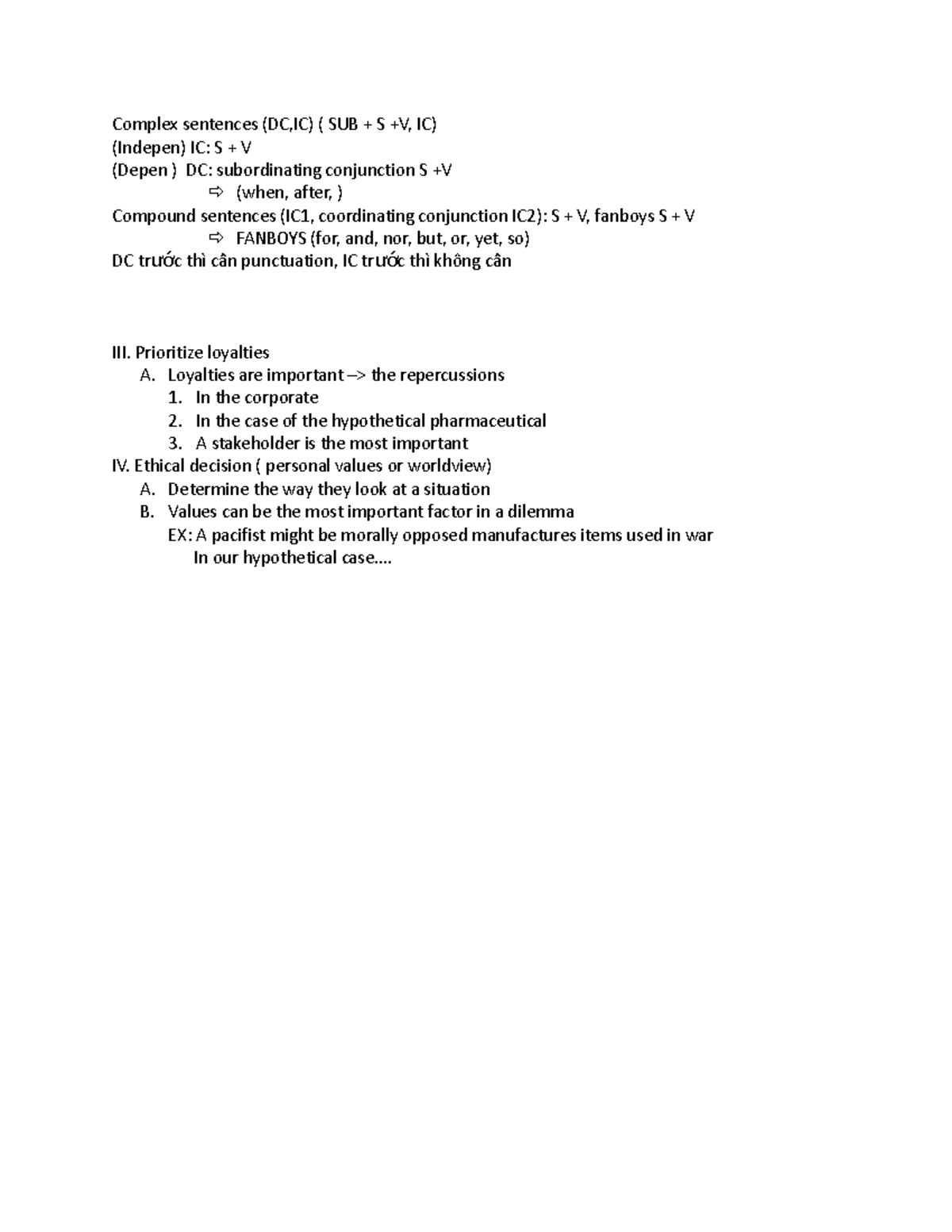 Complex sentences bymnj Complex sentences (DC,IC) ( SUB + S +V, IC