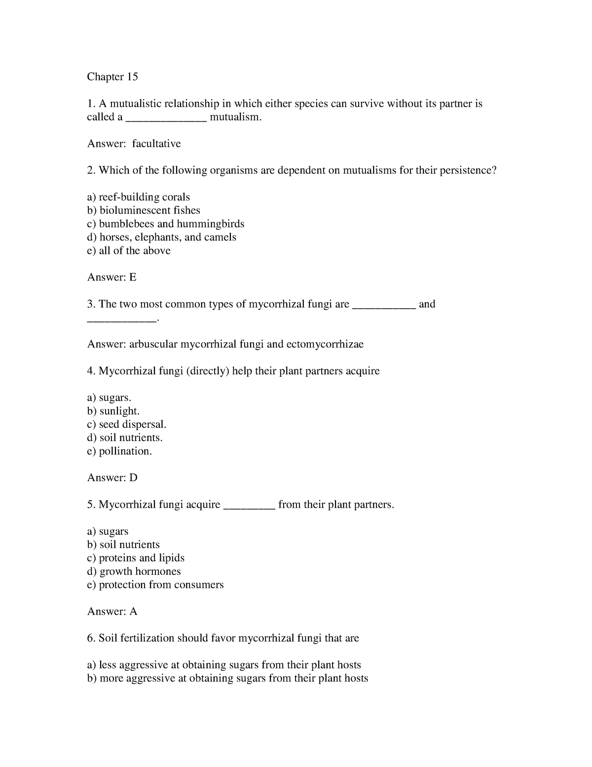 Nanopdf.com chapter-12 (3) - Chapter 15 1. A mutualistic relationship ...