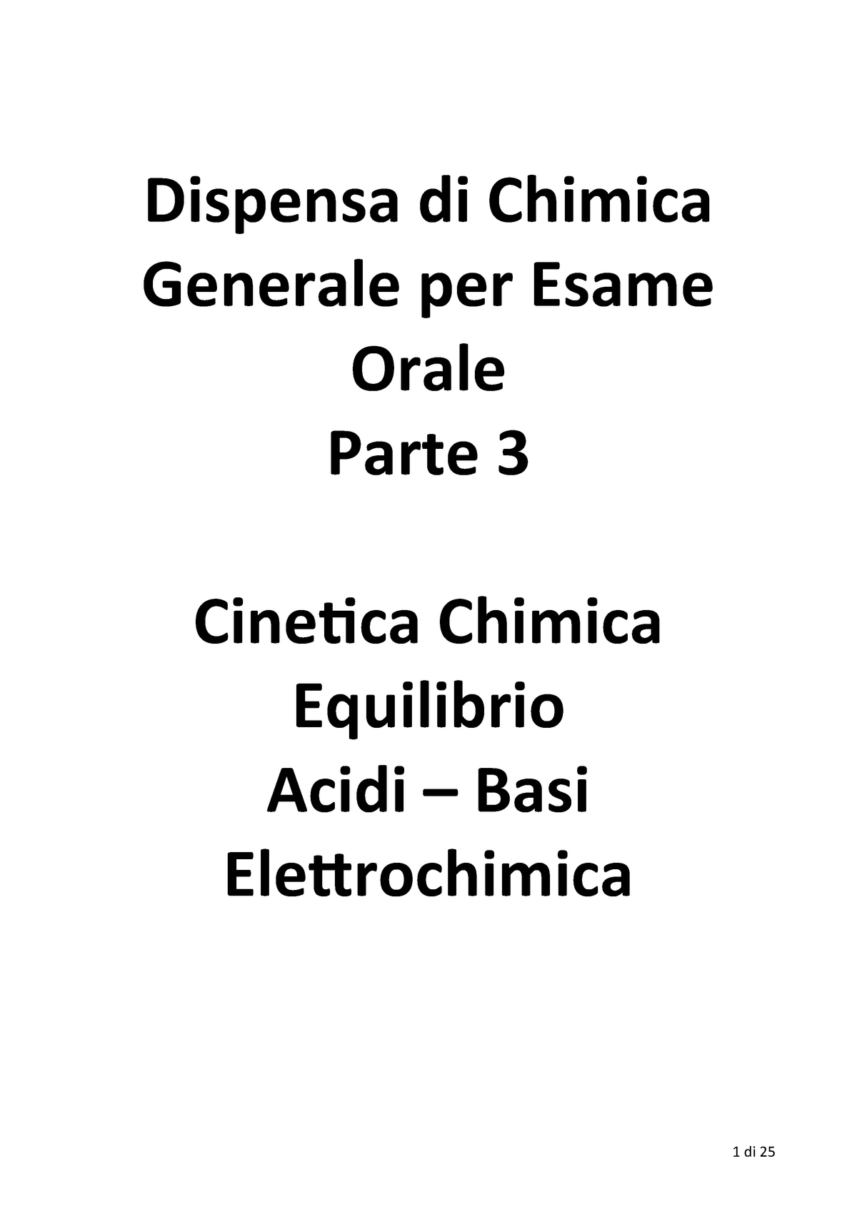 Cinetica Equilibrio Acidi Elettrochimica Uniud Studocu