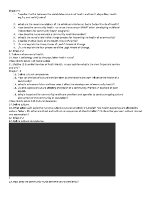 Module 4 Study Guide - Module 4 Study Guide NURA 306 Module 4 Study ...