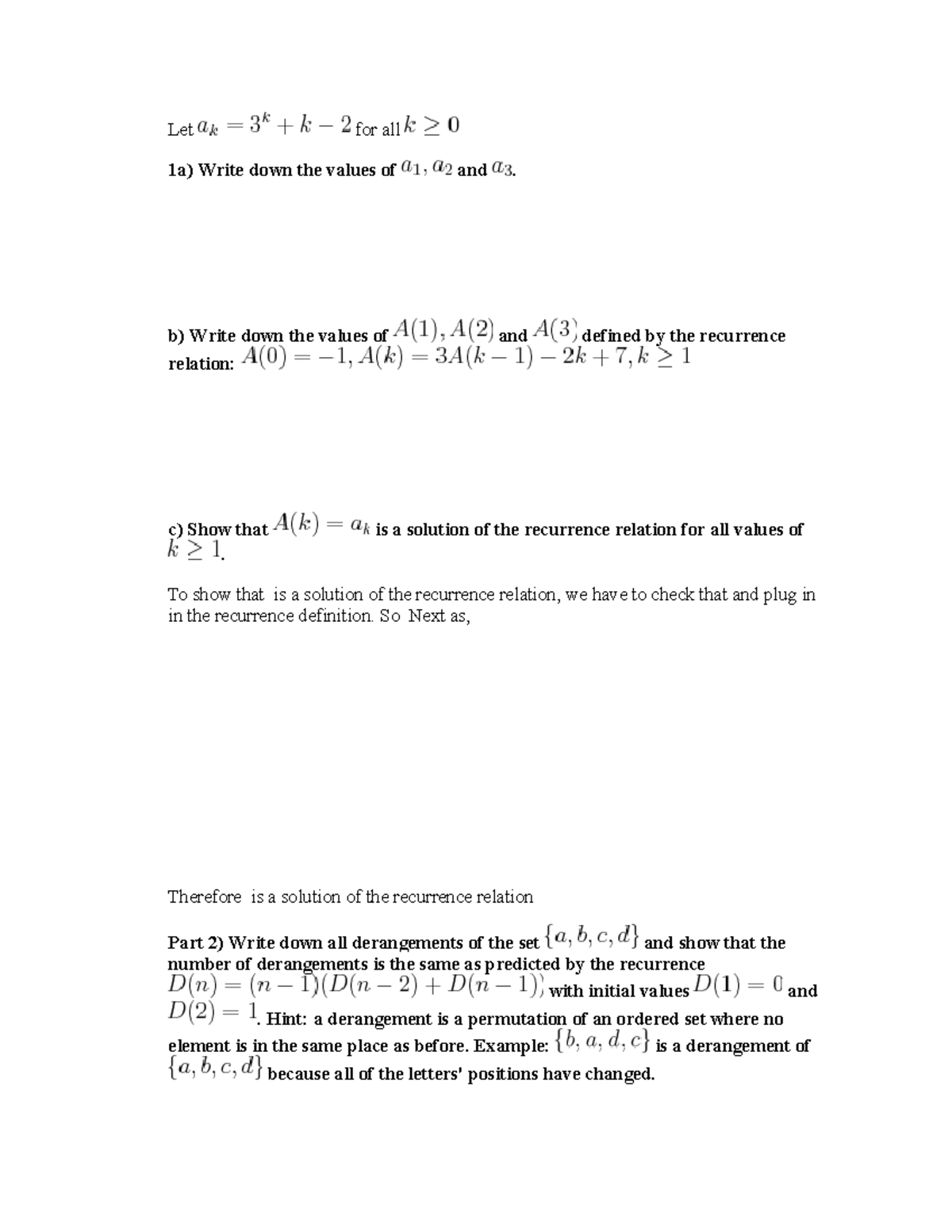 discrete math assignment