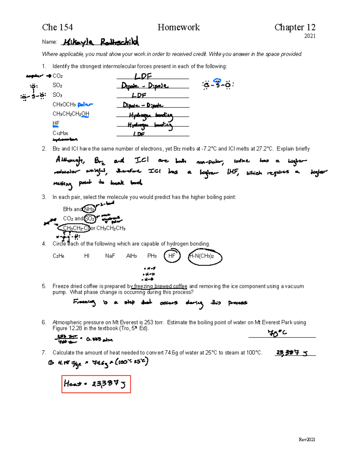 Chapter 12 - IMF - Homework - 1 - Rev Che 154 Homework Chapter 12 2021 ...