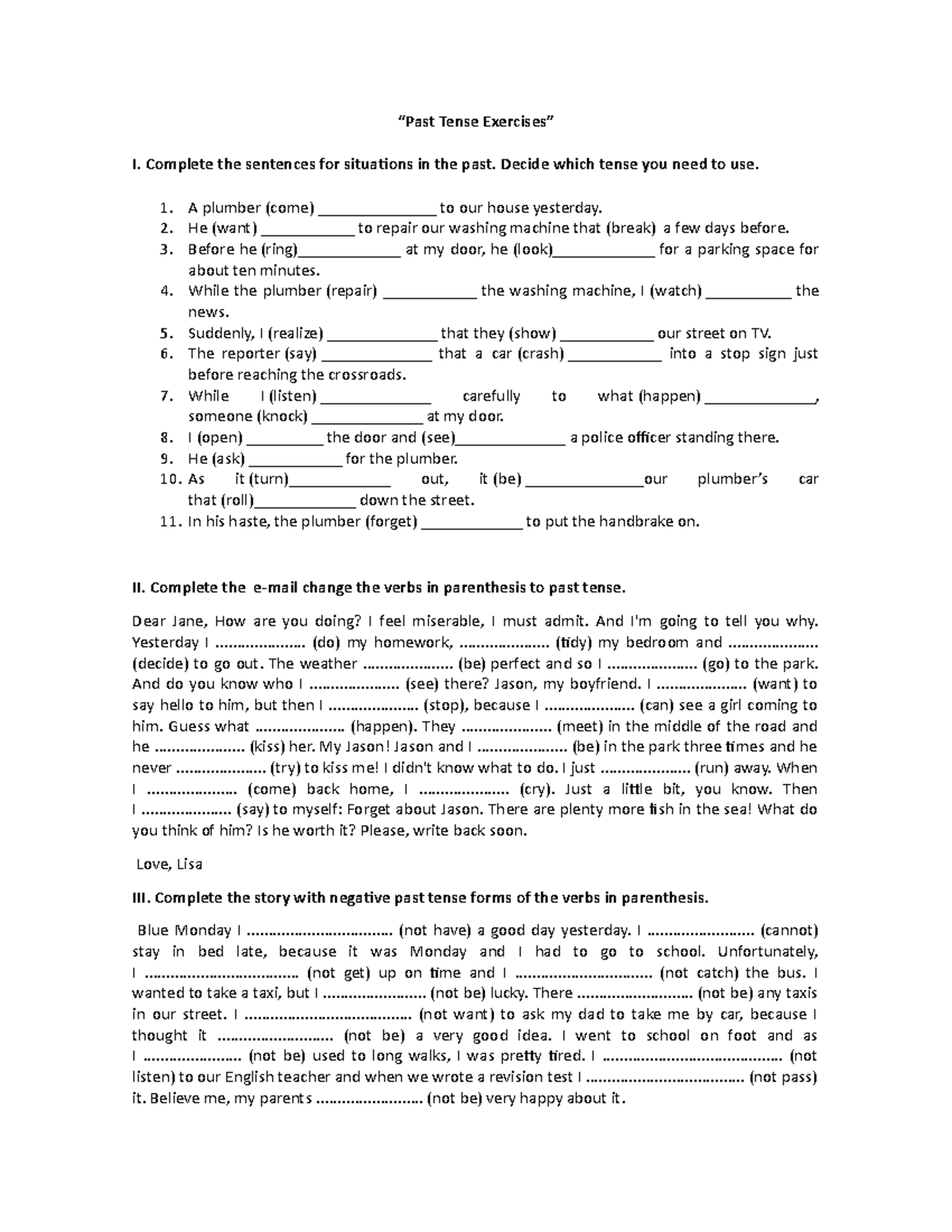 unit-ii-past-tense-exercises-texts-and-sentences-bioqu-mica-m-dica