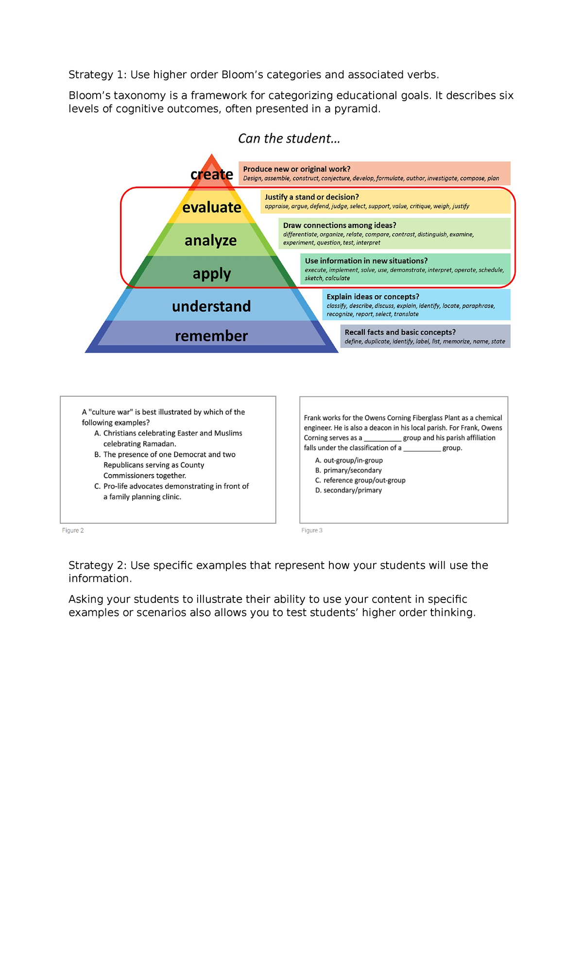 Critical questions - Hummanities and Social Science - Strategy 1: Use ...