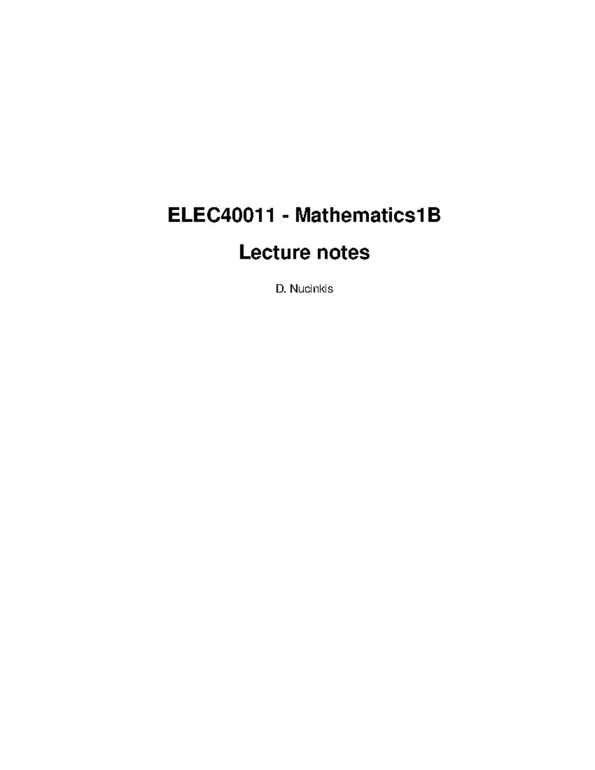 EEnotes gapped B notes Lecture notes D. Nucinkis Contents 10