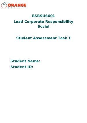 Task-1-assignmnt - complete - BSBMGT403 - Studocu