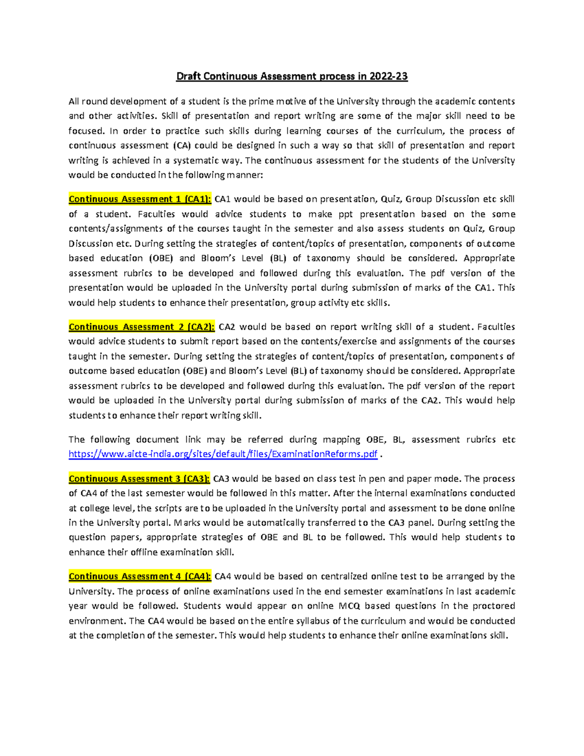 Continuous-Assessment-Process-2022-23 241203 170136 - Draft Continuous ...