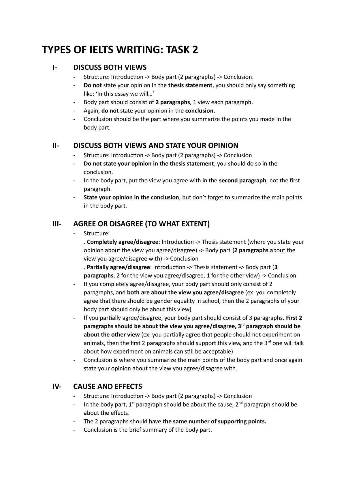 Types OF Ielts Writing TASK 2 - TYPES OF IELTS WRITING: TASK 2 I ...