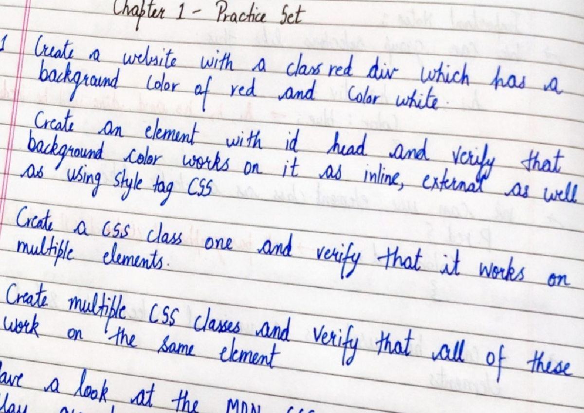 Css1ps - Css assignment - Chapter Practice Set 1 Create a website with ...