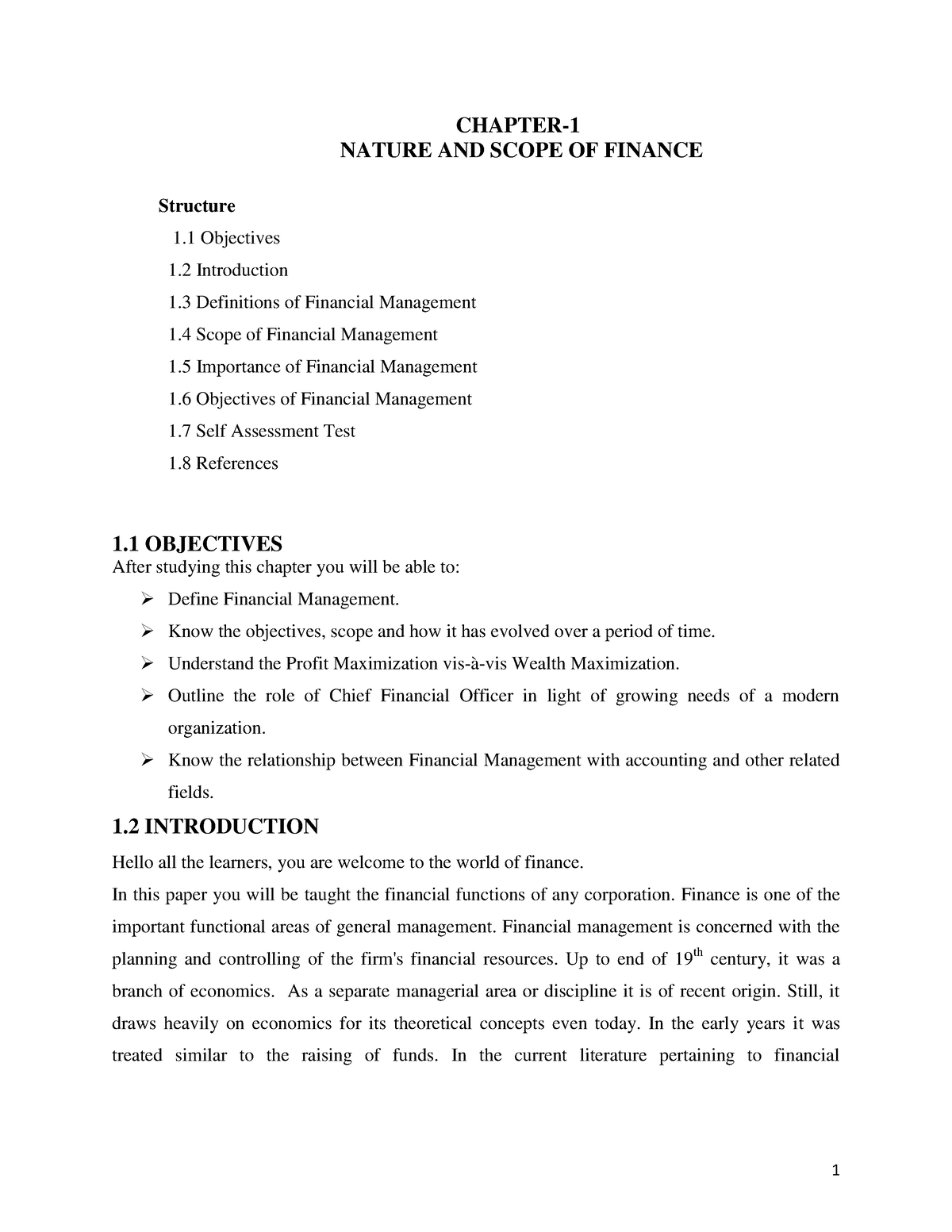nature of financial management