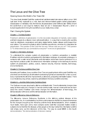 The Lexus and the Olive Tree - The Descent of Man