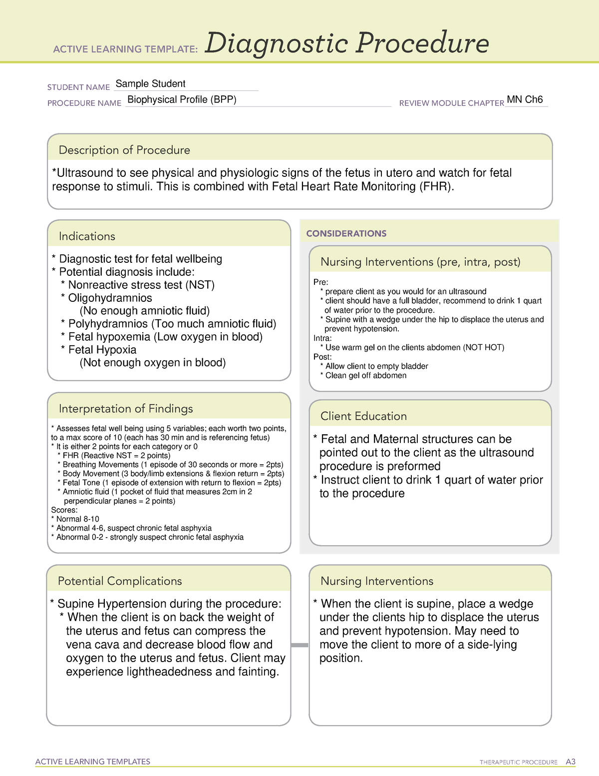 diagnostic-procedure-complete-0916-nur-1023l-studocu