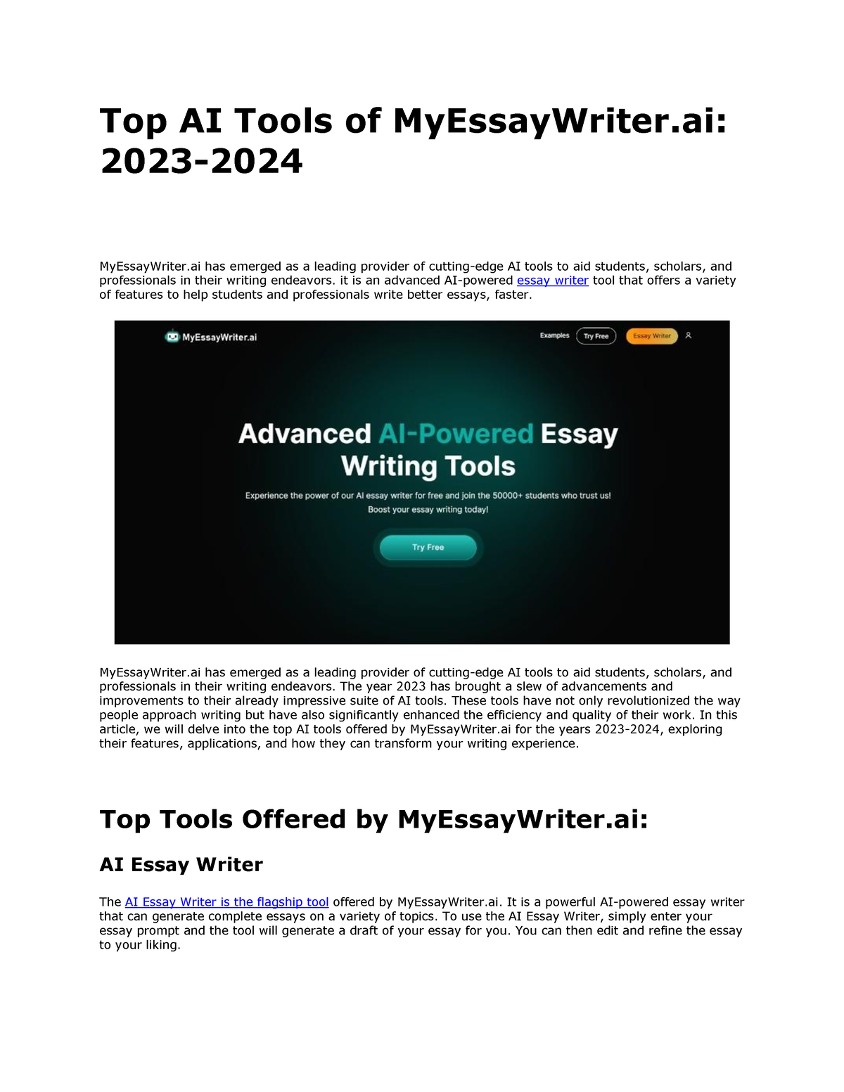 Top AI Tools Of My Essay Writer Ai 2023 2024 Top AI Tools Of   Thumb 1200 1553 