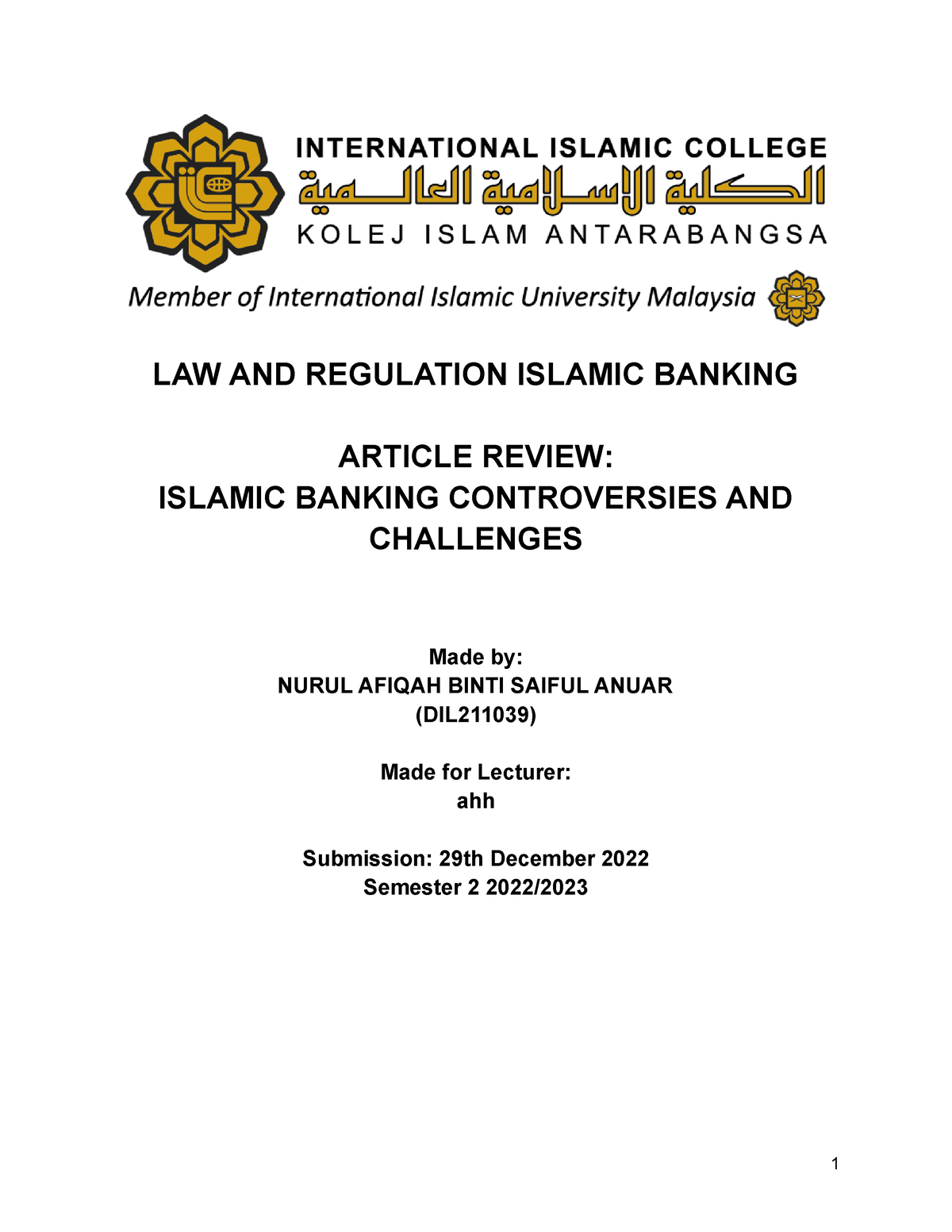 dissertation on islamic banking