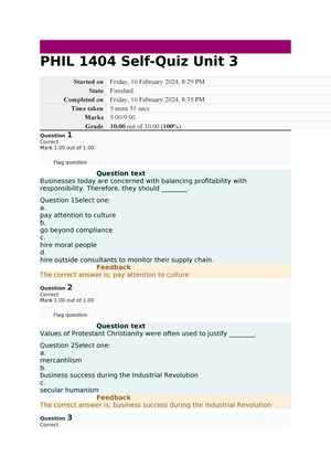 BUS 2204 Graded Quiz 1 - BUS 2204-01 Personal Finance - AY2023-T Graded ...