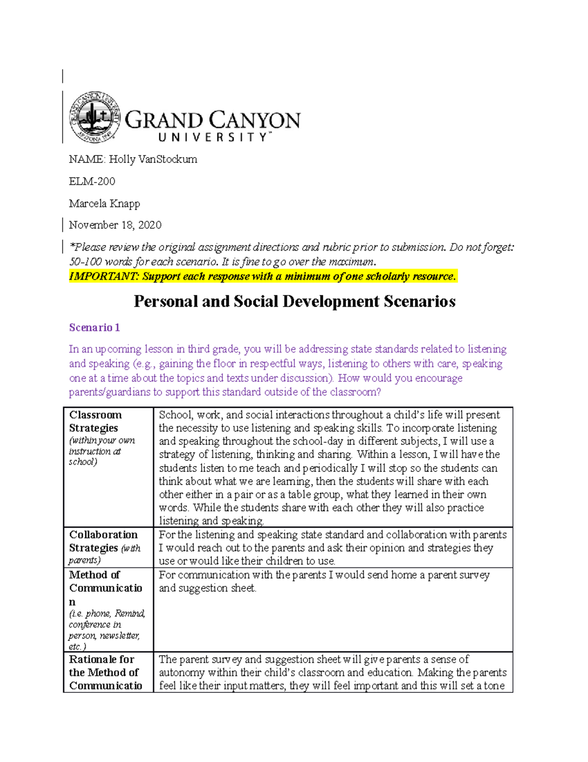 T5-Assignment Template Holly V - NAME: Holly VanStockum ELM- Marcela ...