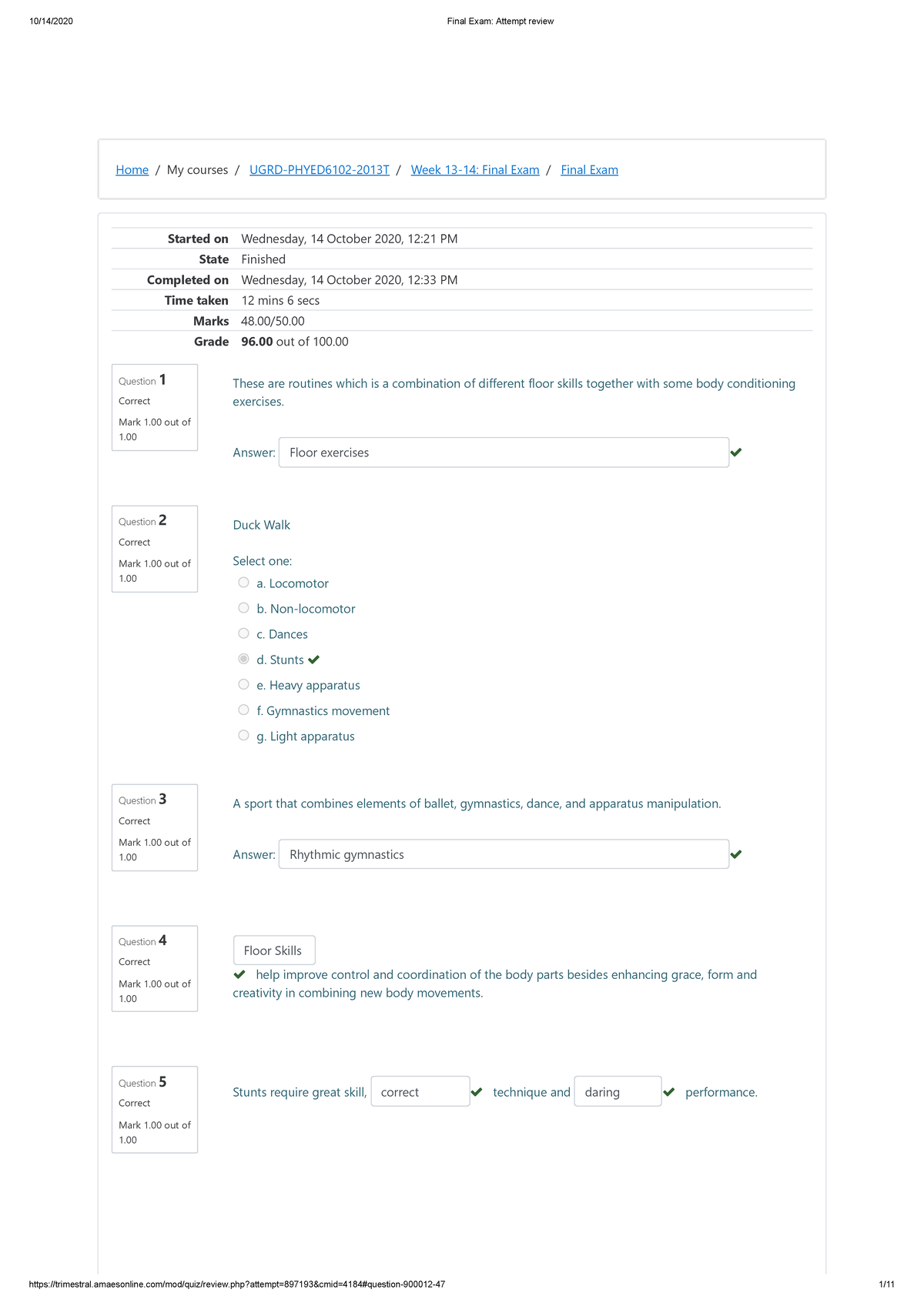 Toaz - AMA source - Home / My courses / UGRD-PHYED6102-2013T/ Week 13 ...