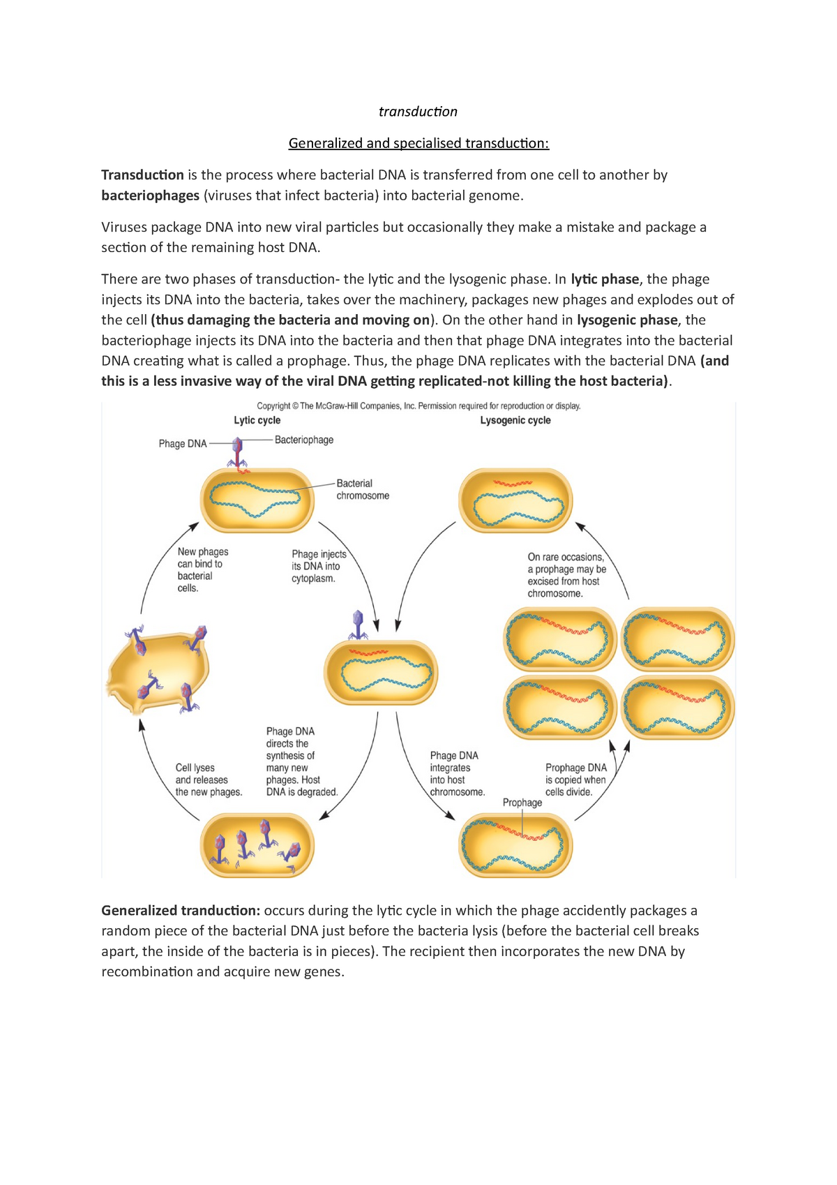 generalized transduction in bacteria