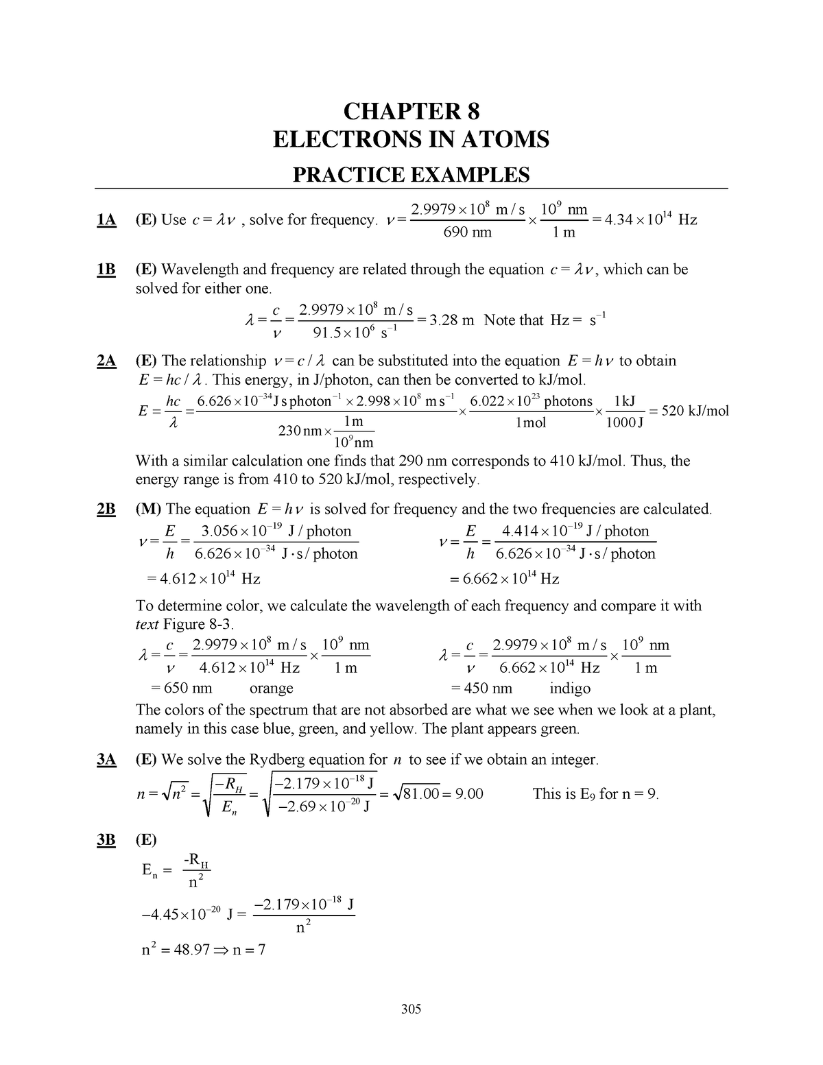 08 Petrucci 10e CSM solution manual - CHAPTER 8 ELECTRONS IN ATOMS ...