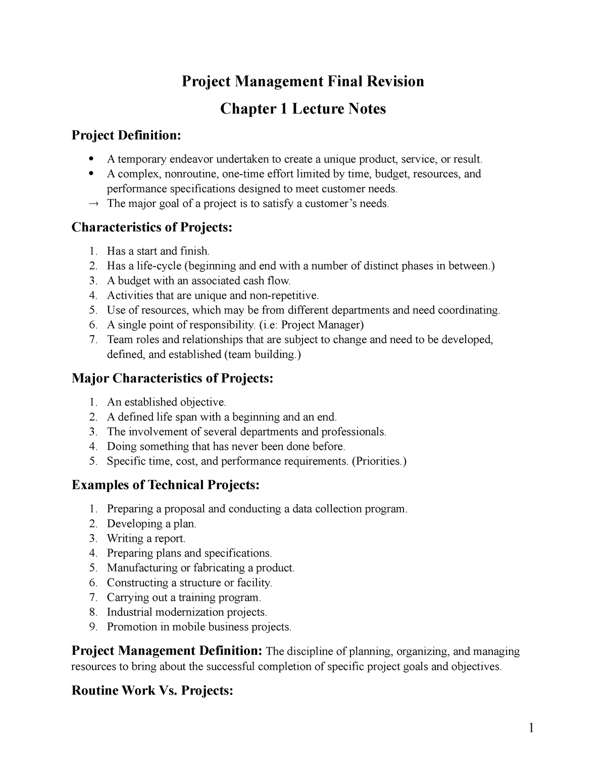 project management final assignment