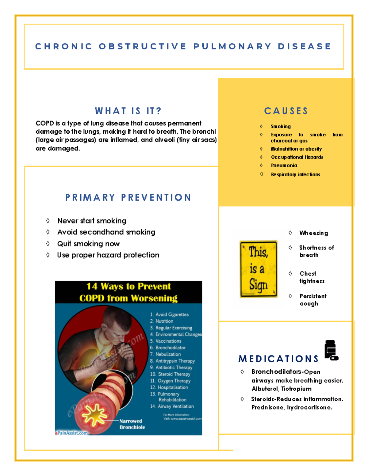 COPD Community project - C H R O N I C O B S T R U C T I V E P U L M O ...