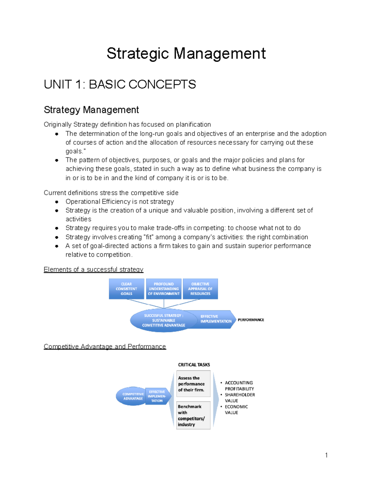 Strategic management - REsumenes de todos los temas - Strategic ...