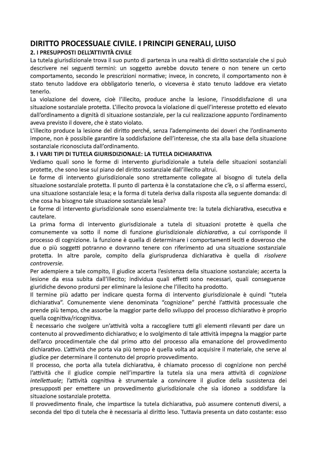 Diritto Processuale Civile I Principi Generali Diritto Processuale Civile I Principi 2750