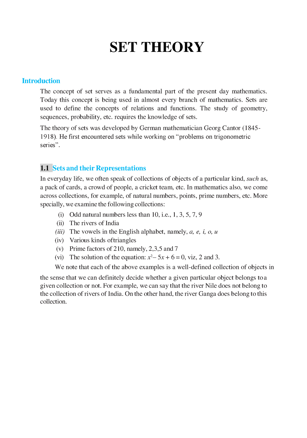 1 Basic Set Theory 04082017 - SET THEORY Introduction The Concept Of ...