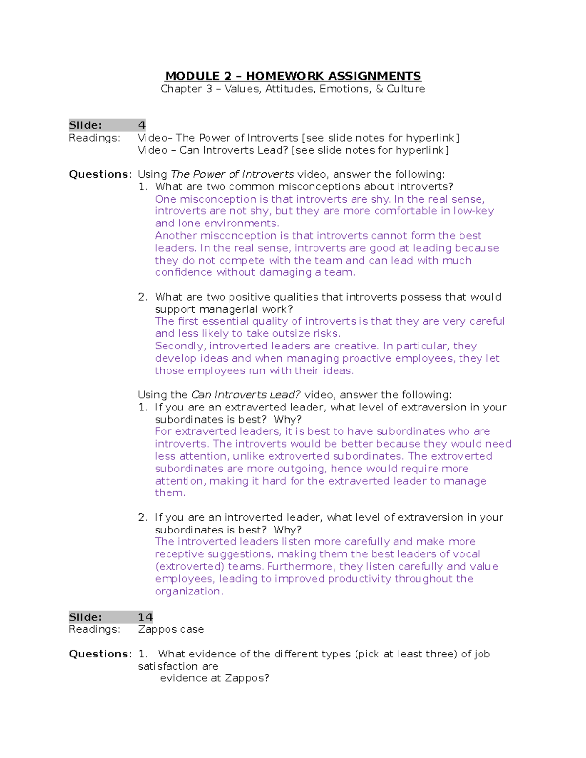 homework assignment module 2 process analysis