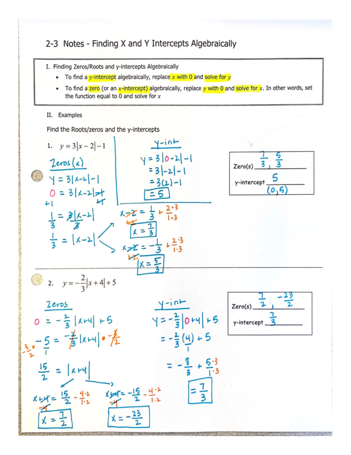 2-3+Notes+-+Intercepts+and+Characteristics+KEY - Studocu