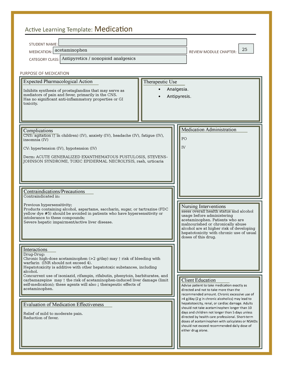 ati-medication-template-acetaminophen-active-learning-template-medication-student-name