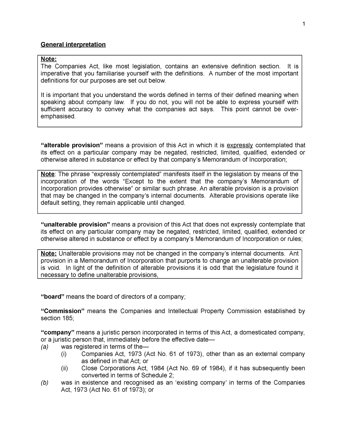 1 General Interpretation Of Act S5, S6,s7 - General Interpretation Note ...