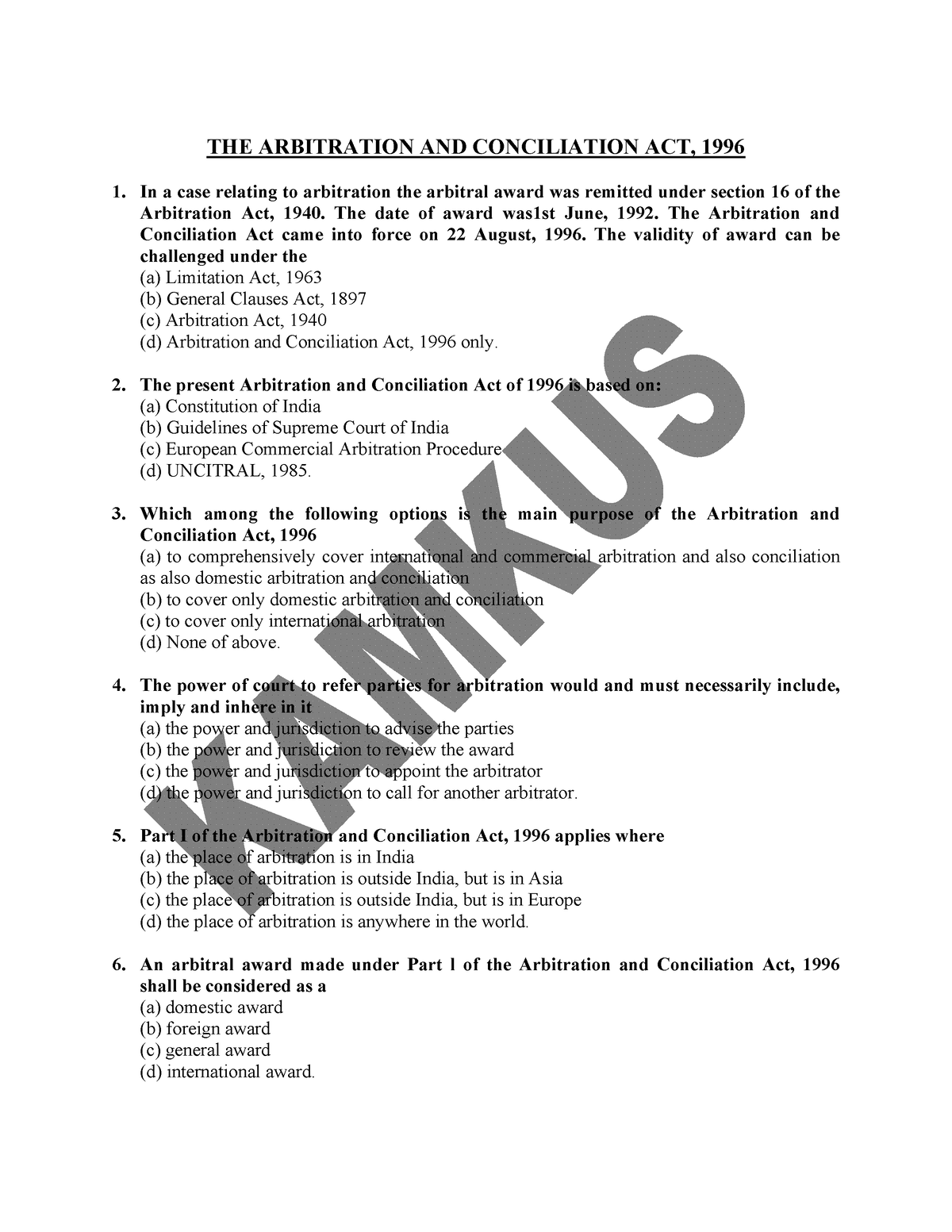 arbitration-act-mcq-more-study-material-for-law-graduate-the