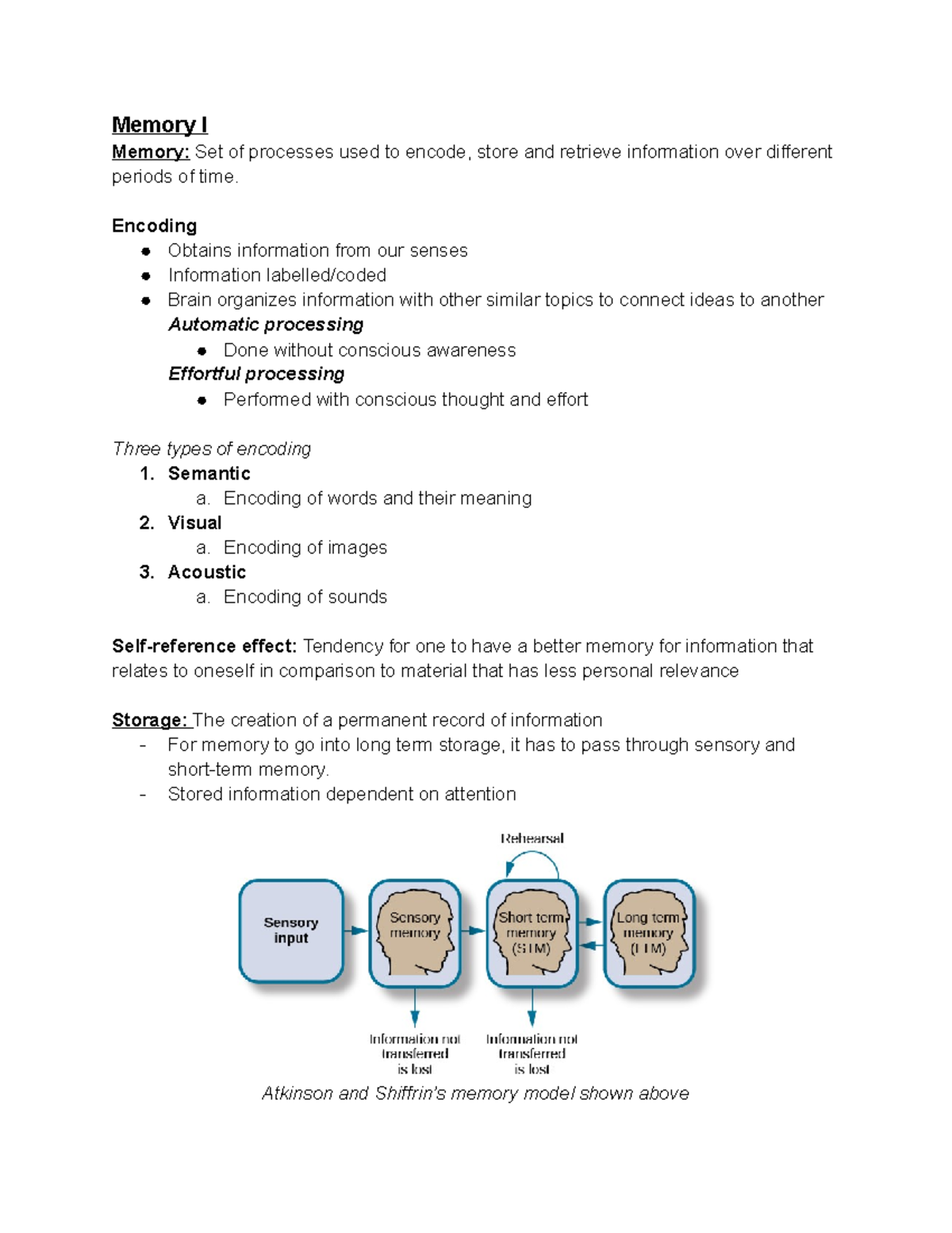 Unit 3 Lesson 10 - 02 11 2020 - Memory I Memory: Set of processes used ... image.