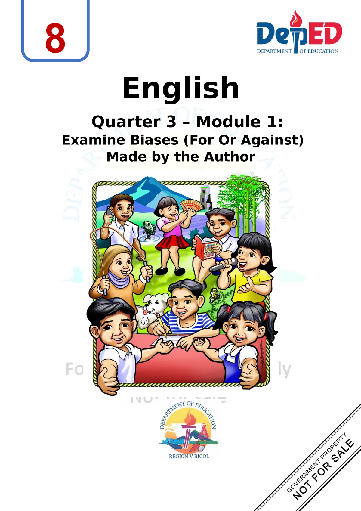 English 8 Quarter 3 Module 1 English Quarter 3 Module 1 Examine Biases For Or Against 4983