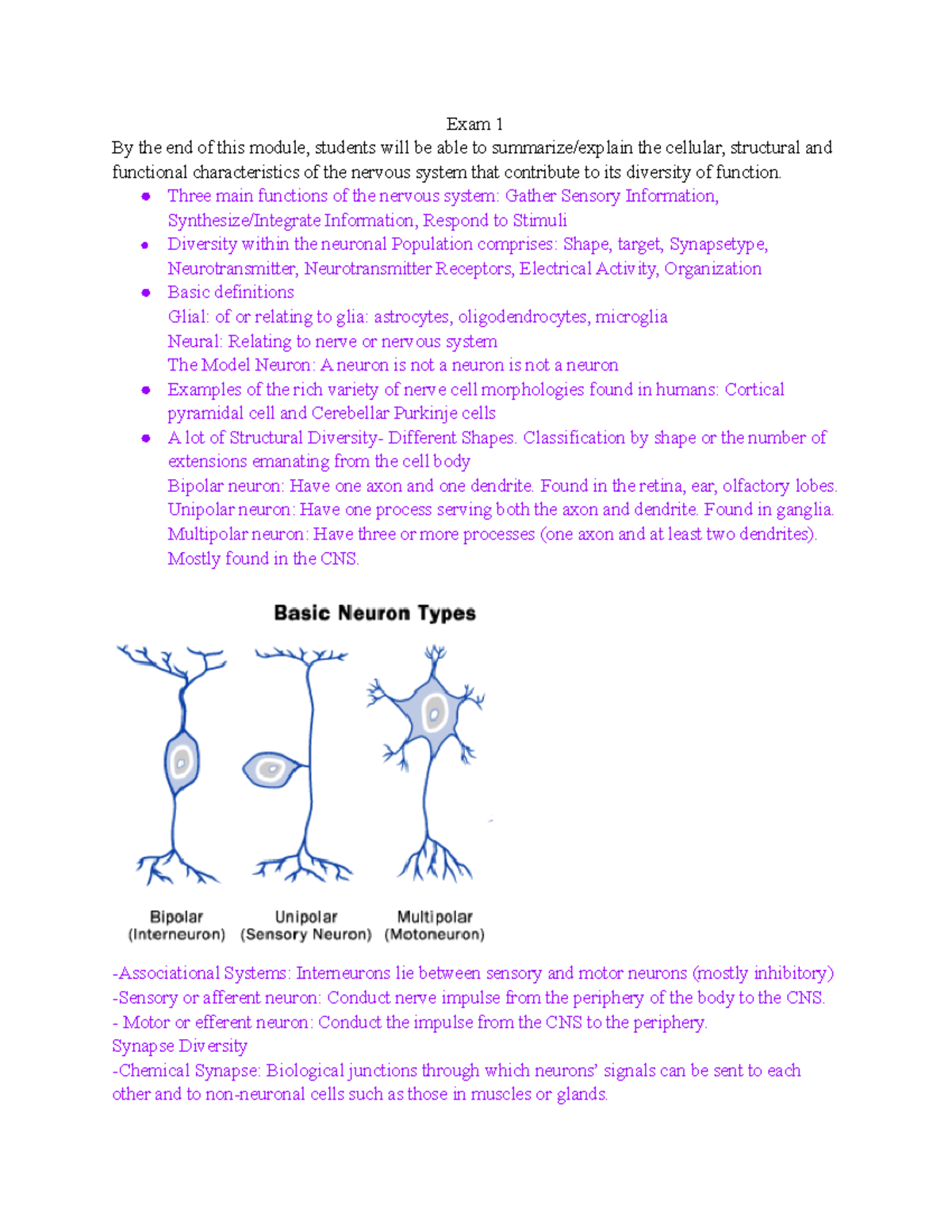 NEU Exam 1 reveiw - study guide - Exam 1 By the end of this module ...