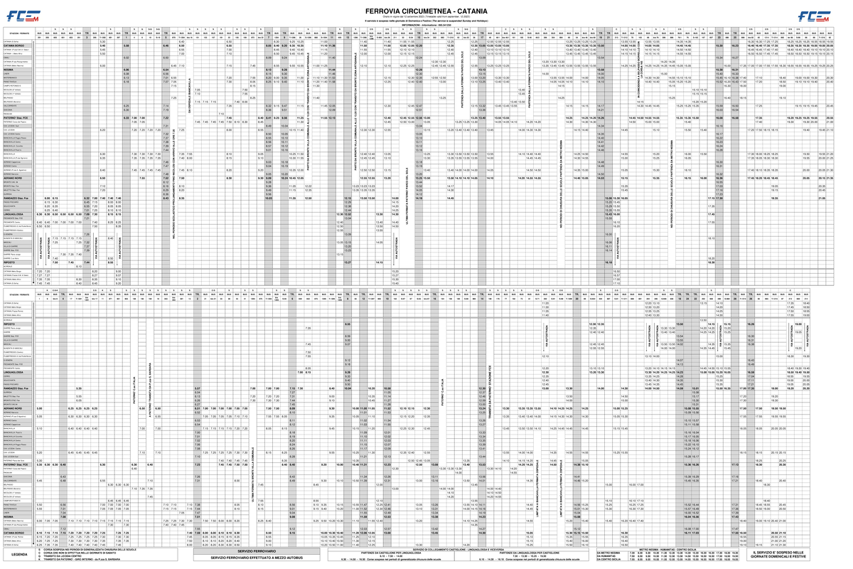 Orari bus fce - C/S C/S C/S C/S S S C/S S S S S C S S S S S S C S-Q S S