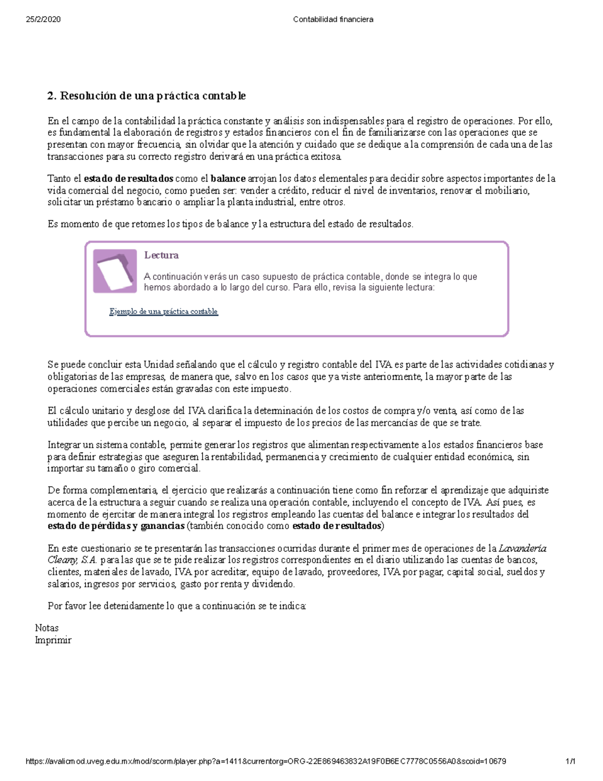 Contabilidad Financiera v2 Balance general y estado de resultados 2 ...